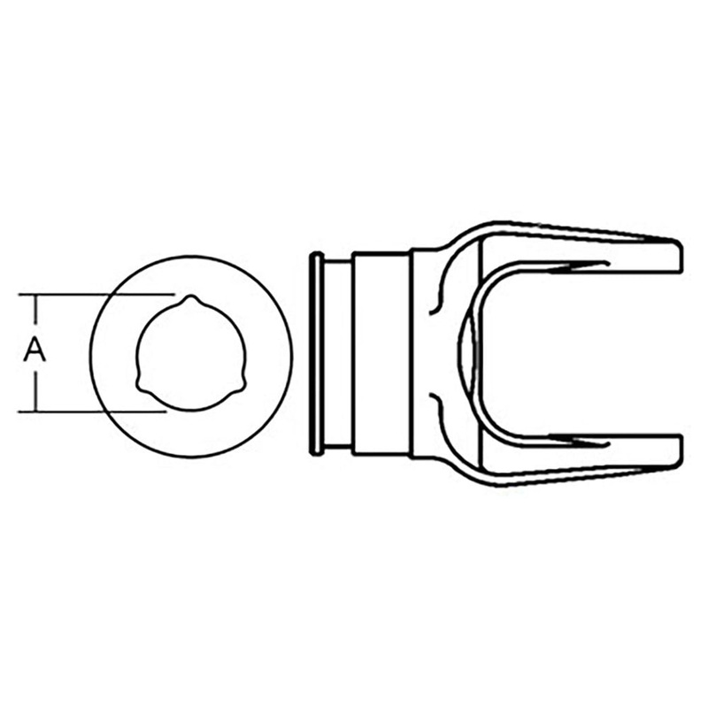86520376 BP204036852 New Disc Mower Inner Tube Yoke Fits Ford New Holland 6