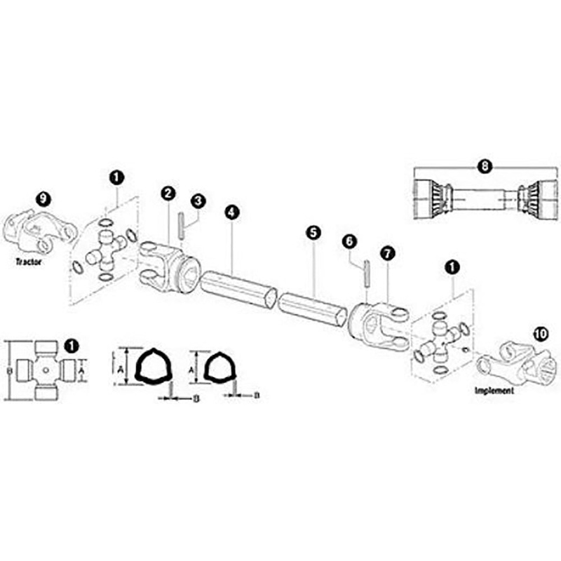 86547900 BP125091500 New Disc Mower Inner Tube Fits Ford New Holland 616 61