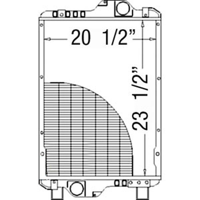 87352191 Radiator Fits Case-IH Tractor Models MXM140 MXM155 TM140