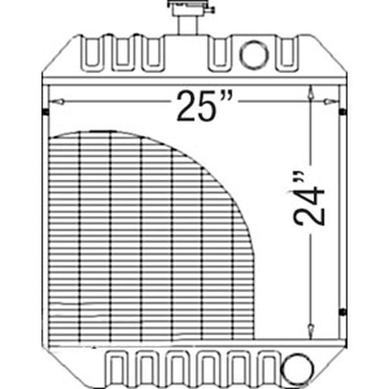 72508105 Radiator Made for Minneapolis Moline Tractor Models 6125 6144 6145