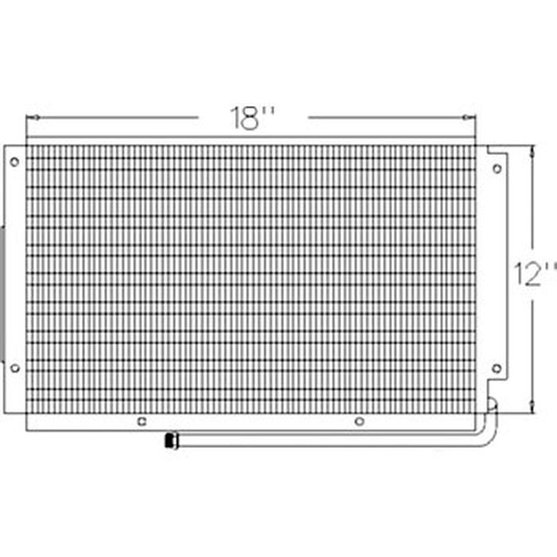 82008852 New Tractor Condenser Fits Ford TS100 TS110 5640 6640 7740 +