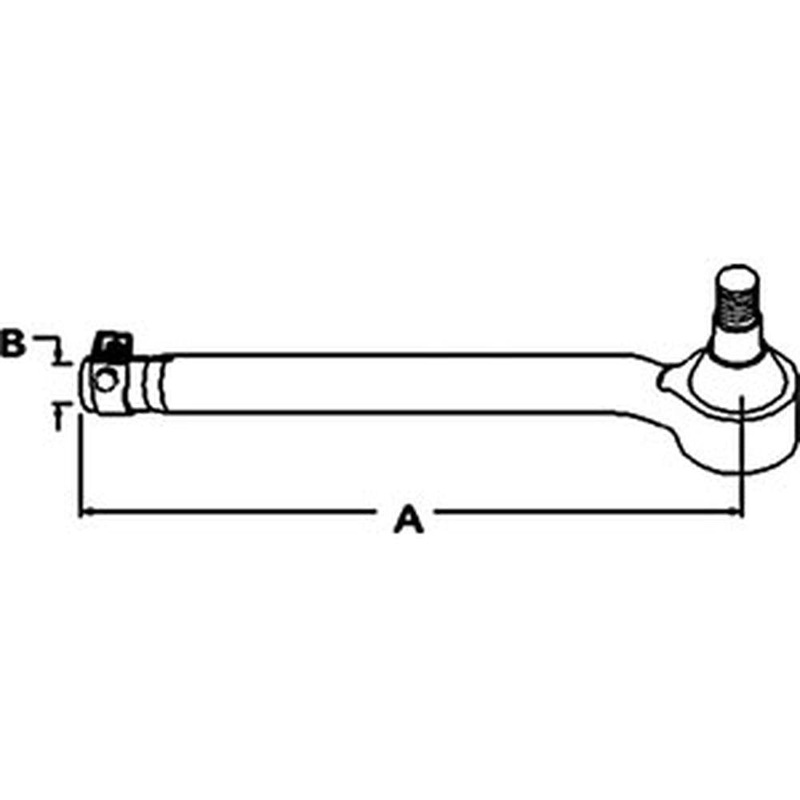 83984962 RH Thread Outer Tie Rod Fits Ford 5110 5610 6610 7610