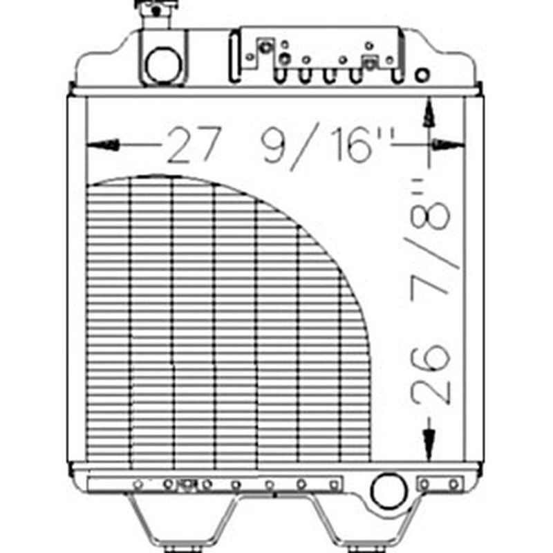 86013264 New Radiator Fits Ford NH Tractor G170 8670 8670A