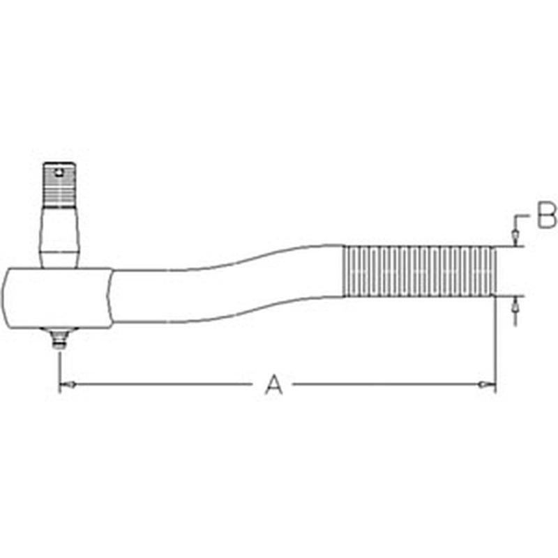 86507389 12.75" Long RH Tie Rod Fits Ford Tractor 8670 8770