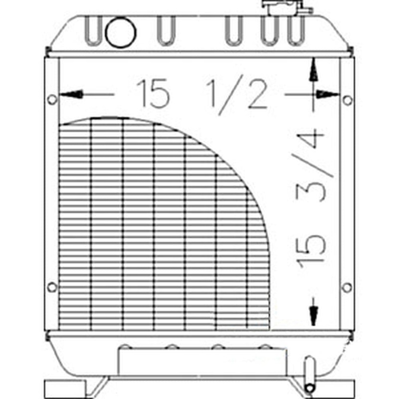 Radiator Fits Ford NH 1530 1630 1725 1925   86402723 TC25 TC25D TC29