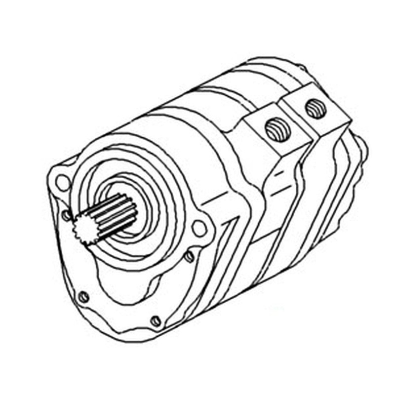 70248736 Dual Hydraulic Pump Fits Allis Chalmers Tractor 190 190XT