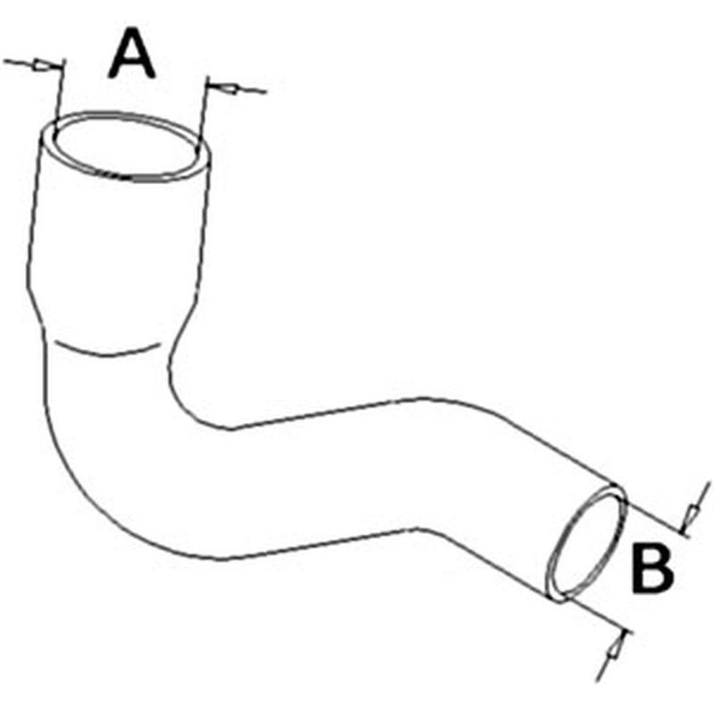 70256374 New Lower Radiator Hose Fits Allis Chalmers AC Tractor Model 200