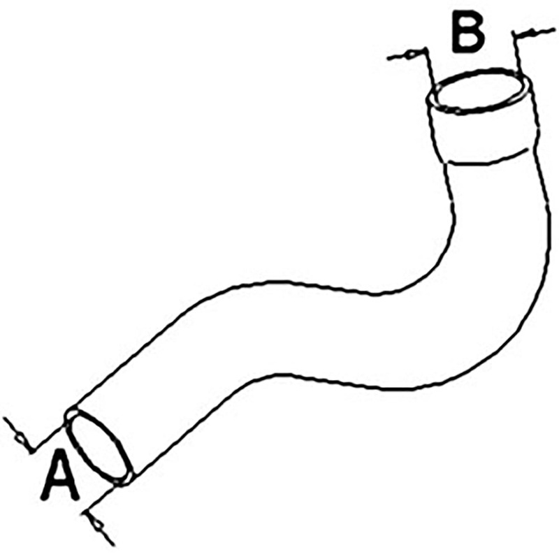 70264171 New Lower Radiator Hose 2.25" Small ID Fits Allis Chalmers 8010