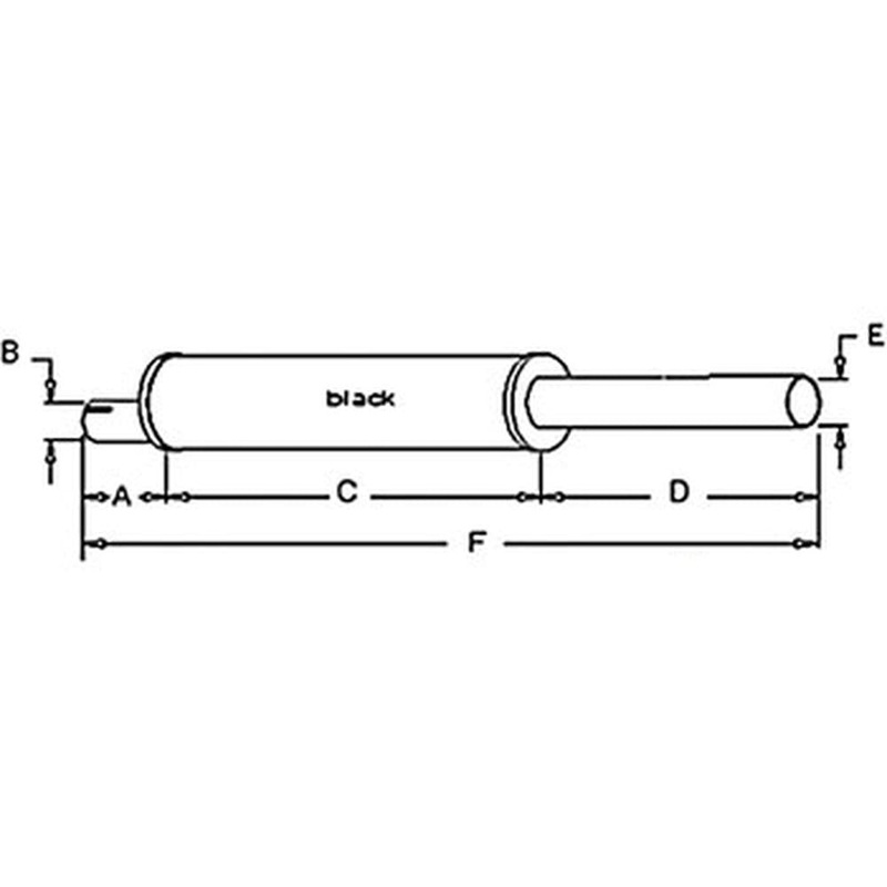 70207310 Muffler Fits Allis Chalmers Tractor Models 160 6040 Perkins Diesel