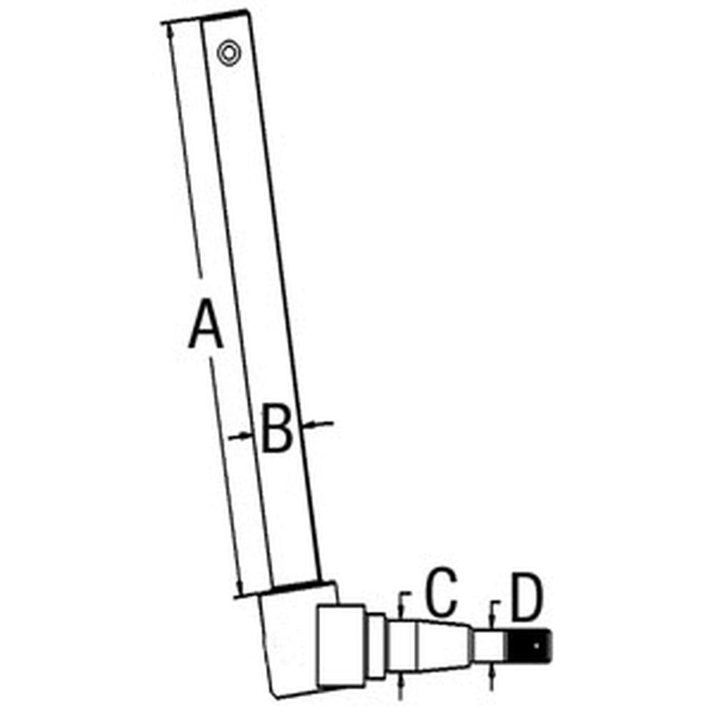 70237073 Spindle Fits Allis Chalmers AC Tractor Models B D10 D12