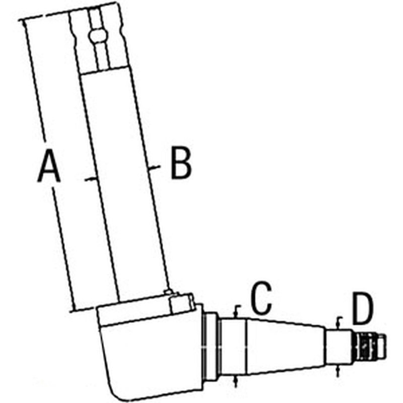 5166109 Fits Ford Tractor Low Profile RH Spindle TN55 TN55D TN65 TN65D TN65F TN7