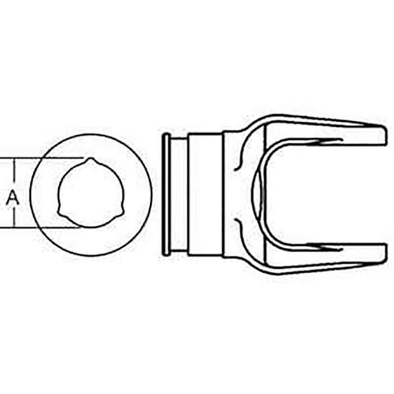 279521 Outer Tube Yoke (Size 5) Fits Ford/New Holland Disc Mower 442 462 46