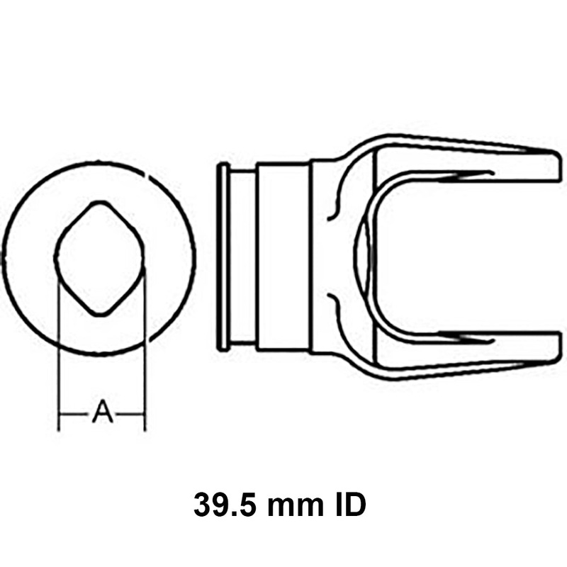 440522 Inboard Yoke Fits New Holland 462 Disc Mower