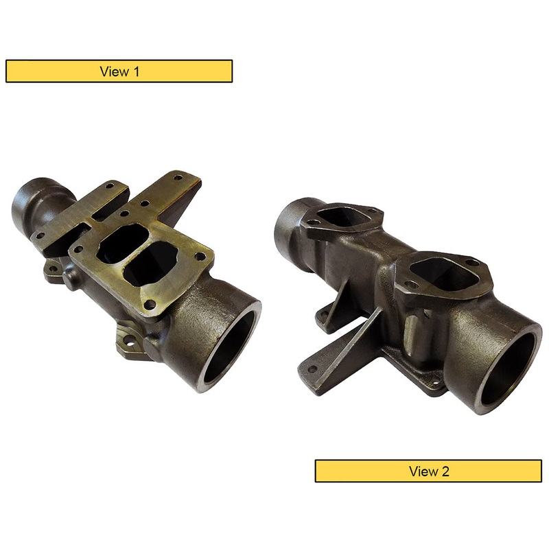 1028503 Manifold Exhaust Fits Caterpillar 9L5848 D350E D350E II D400E D400E II