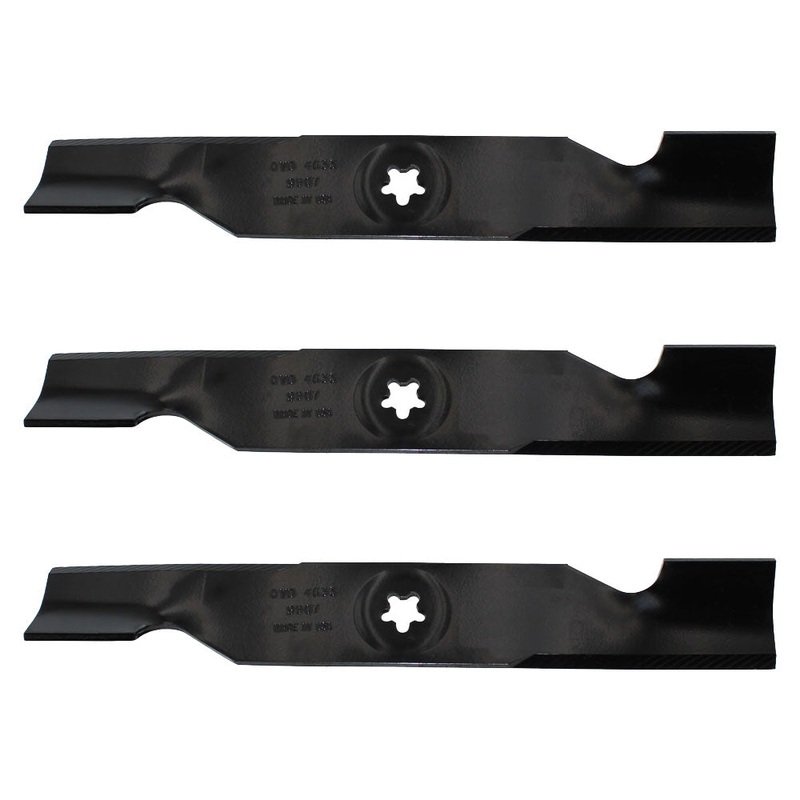 (3) Rotary 9907 Mower Blades Fits Husqvarna 5321739-20, 5321800-54, 48" Deck
