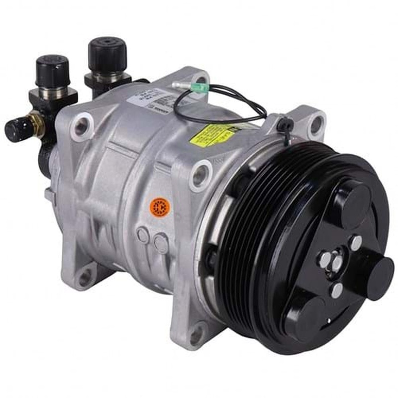 88144038 Seltec/Tama TM13 Compressor, w/ 6 Groove Clutch - Fits SpraCoupe