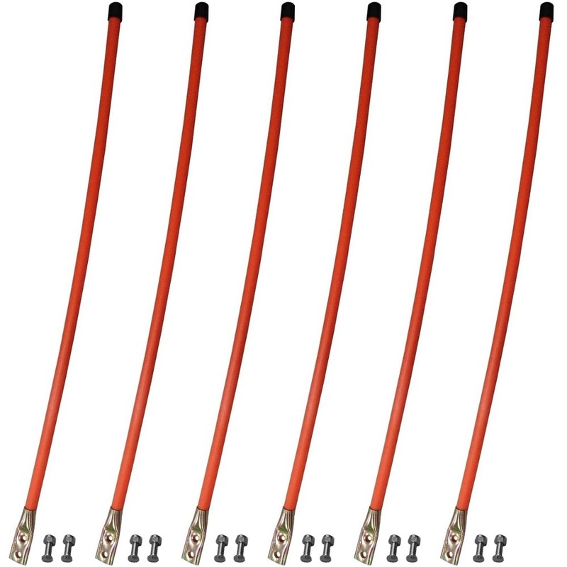 (6) Snow Plow 36" Orange Blade Markers / Guides for Meyer Western Fits Boss Univ