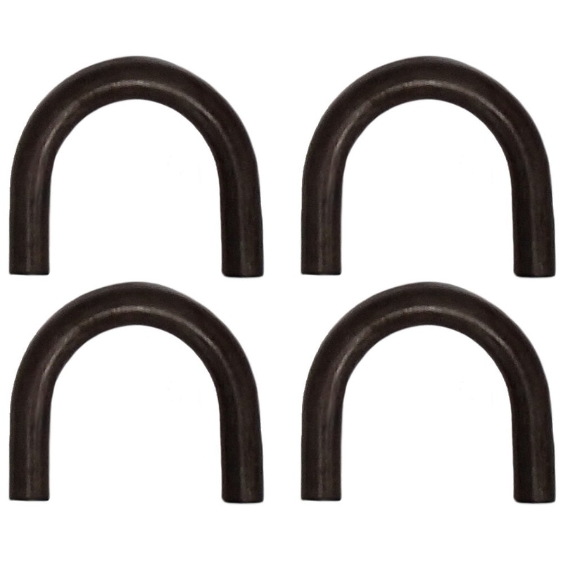 4 Pack 1/2" Thick Weld On Steel D Rings TL20012 for Hook Tie Down Trailer Truck