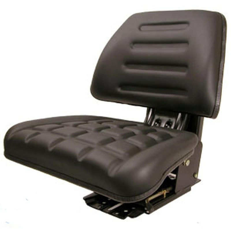 Black Seat with Trapezoid Backrest Fits 240 30E 360 375 390 398 399 40E 50E 1694