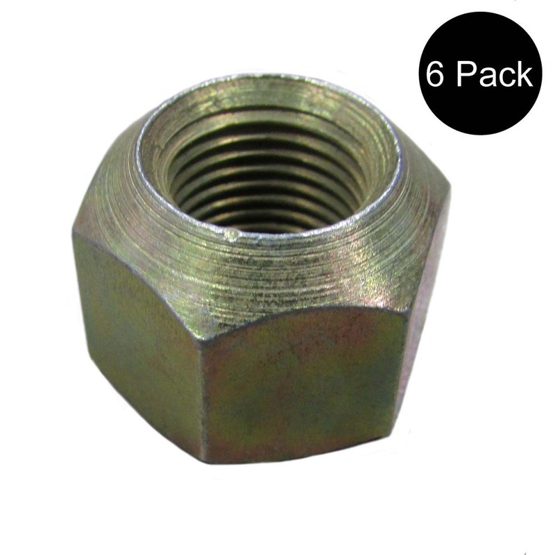 Wheel Lug Nut 1/2-20 Nuts 6 Pack Fits Ford NAA 2N 9N 8N 600 601 801 861 900