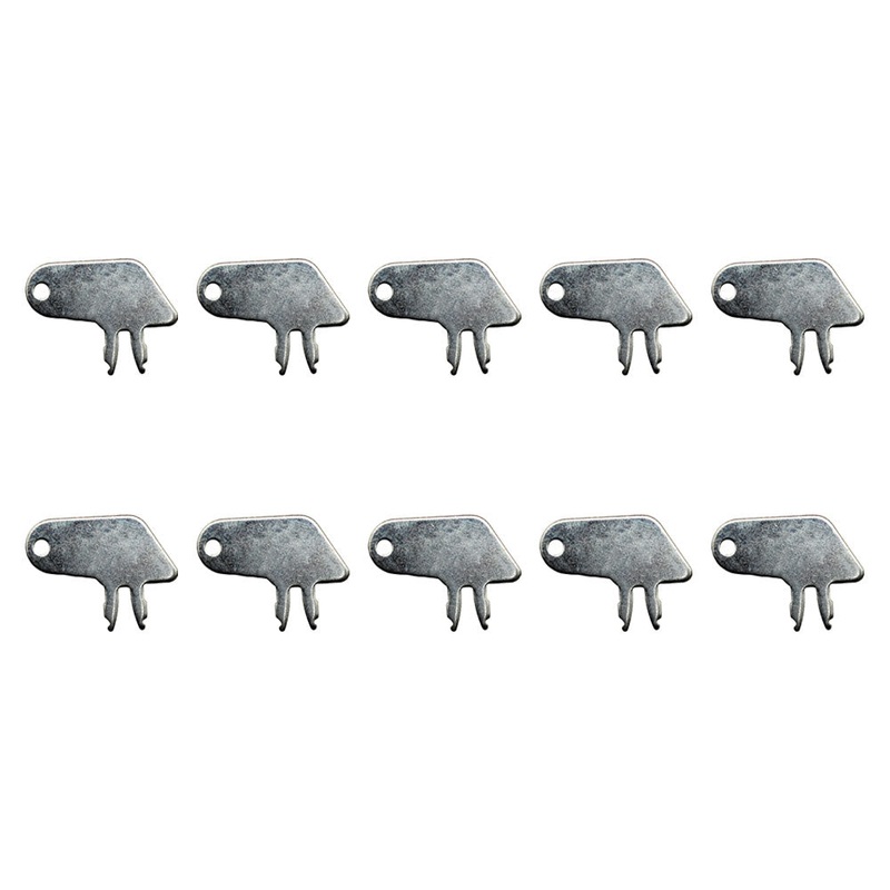 (10)- Master Disconnect Forked Keys for Komatsu & Fits Caterpillar Fits CAT Swit