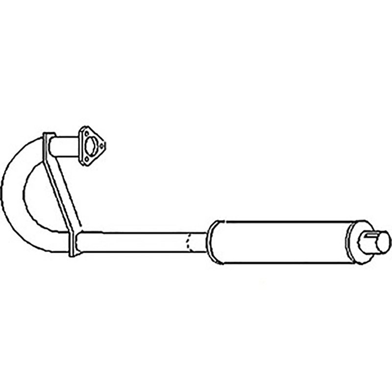 Muffler Fits Massey Ferguson MF135 MF35 Tractor