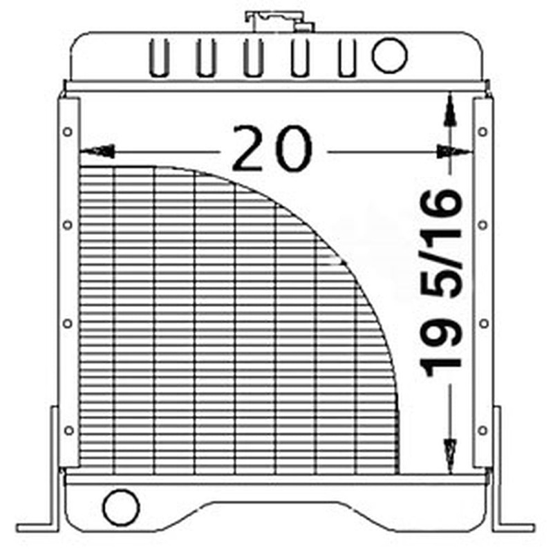 Radiator Fits 1838B 126522A1 126522A1-A