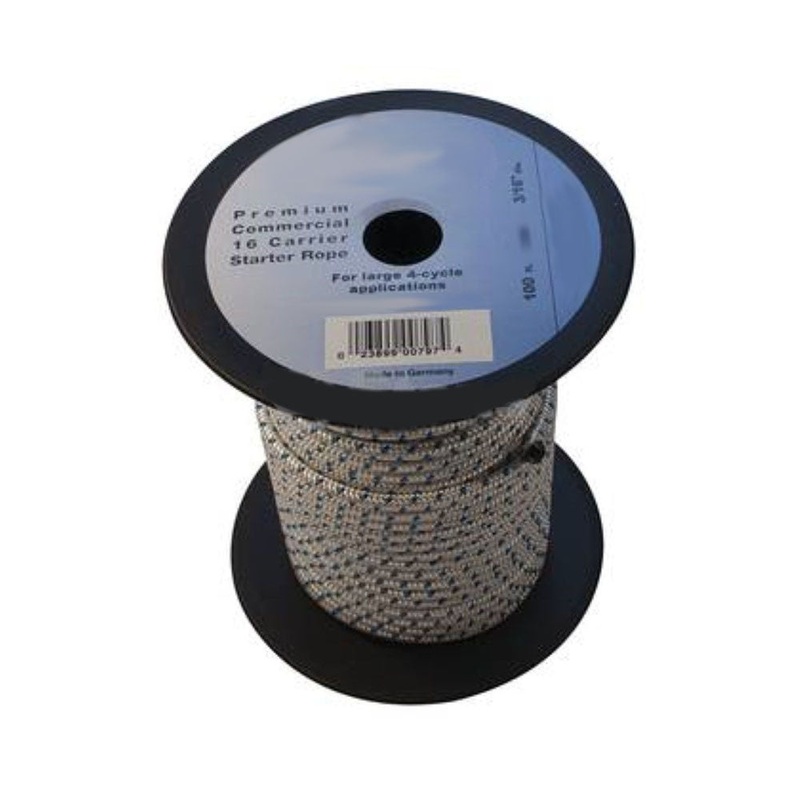 100' SOLID BRAID STARTER PULL ROPE / #6 REEL FOR SMALL ENGINES