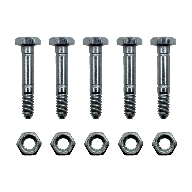 5 Pack Shear Pins Lock Nuts for Ariens 532005 53200500 Fits John Deere AM123342