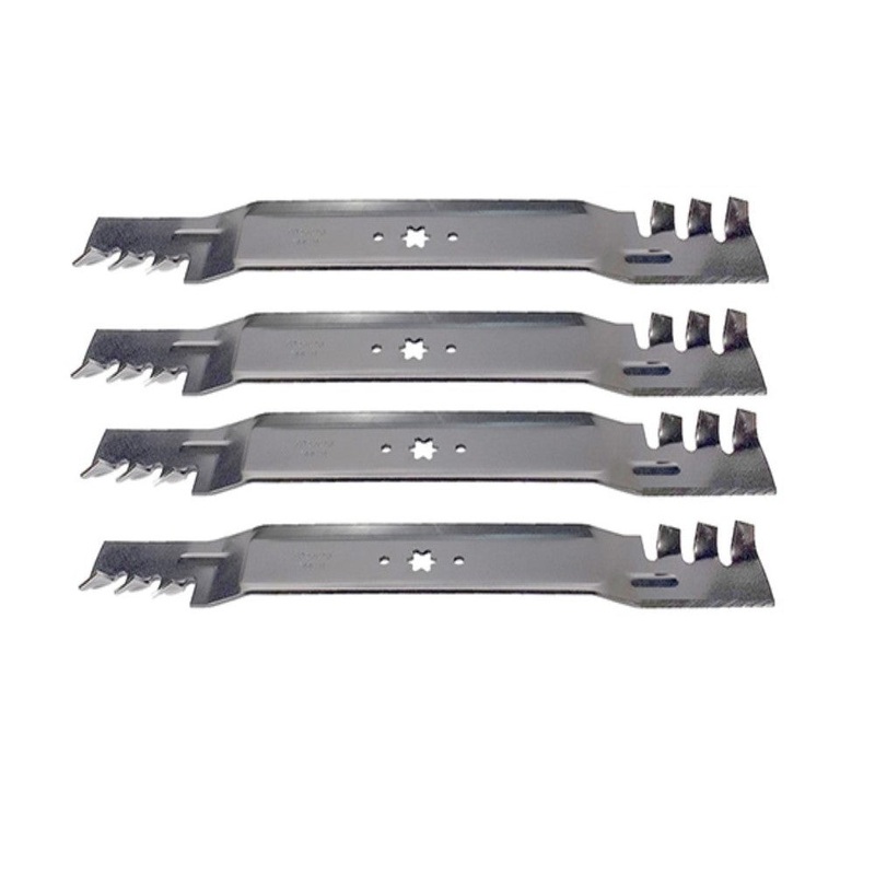 Set of 4 Toothed Mulch 46" Blades 96-401 Fits Cub Cadet 942-04290, 742-04244