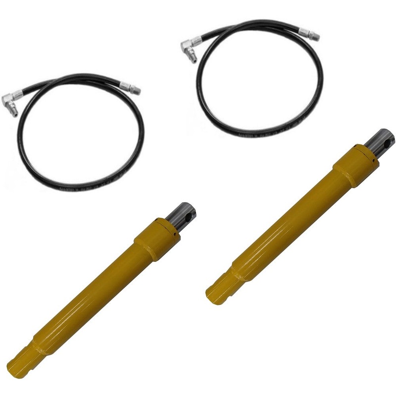 Snow Plow Cylinder Rams & Hydraulic Hoses Kit Fits Meyers Snow Plow Blades