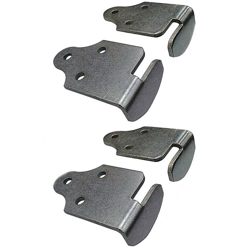 (4) Trailer Utility Wood Sides Latch Rack Stake Body Gates Corner Brackets Set