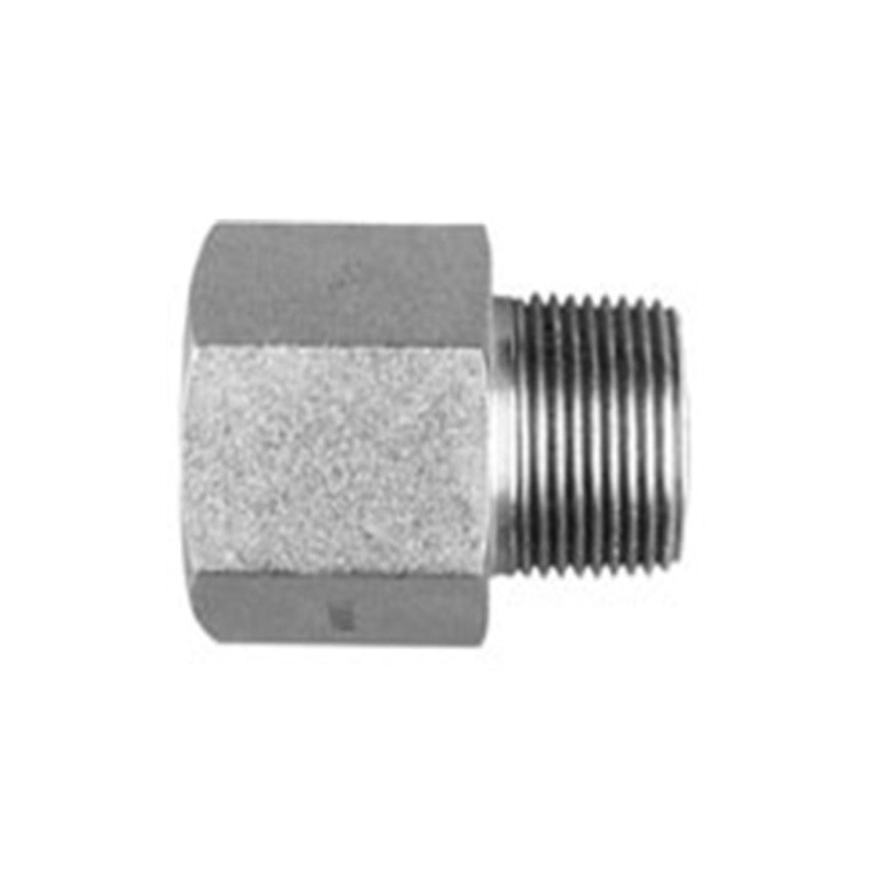 Adapter Straight Solid Male NPT x Female ORB - 1/2"-14 NPT x 3/4"-16 ORB
