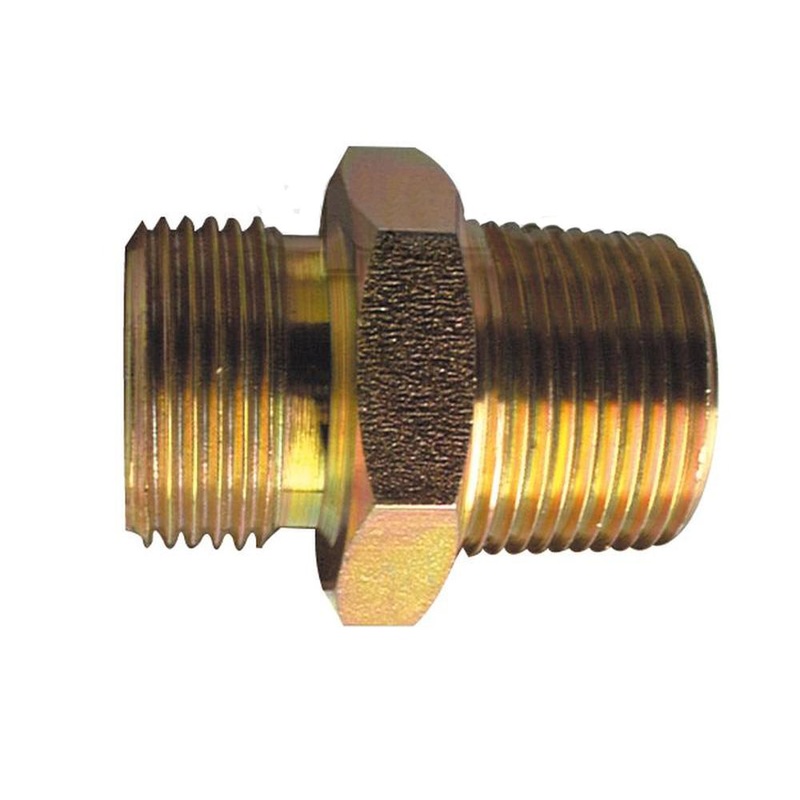 S.35053 Hydraulic Adapter 1/2BSP male - 1/2NPT male Fits PARKER HANNIFIN