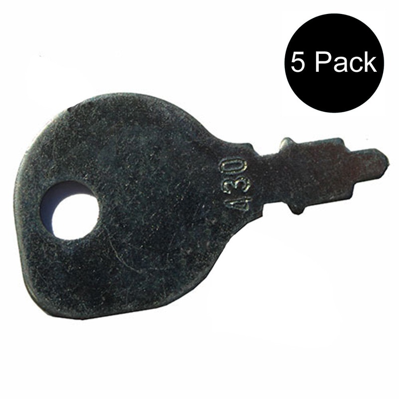 (5) Keys Fits John Deere Fits Husqvarna Indak Polaris MTD Murray Fits Honda Sear