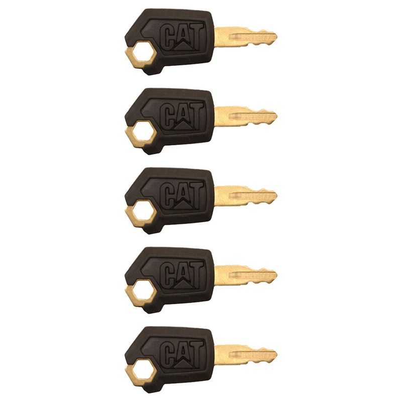 (5) Heavy Equipment Key Set Ignition Keys Fits CAT Fits Caterpillar New Style 5P