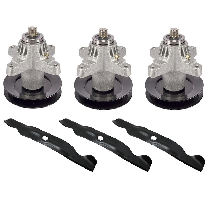 91804125C New Blades & Spindles Set 94204056C Fits Cub Cadet Series 1000 Mowers