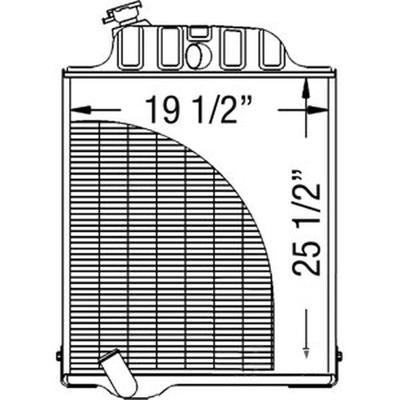 AR61883 Radiator Fits John Deere 4230 Tractor
