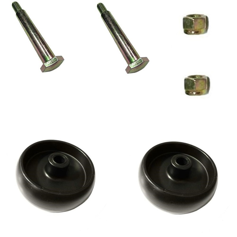 (2) Deck Wheels-Bolts-Nuts Fits John Deere Z345M Z345R Z355E Mowers