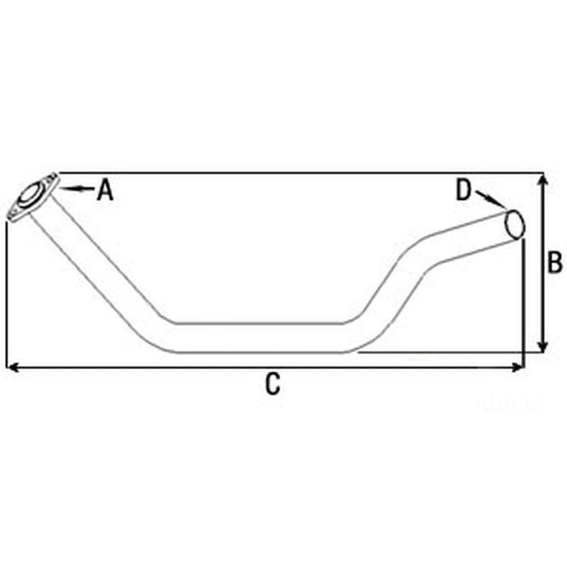 R2039 Exhaust Pipe Fits John Deere