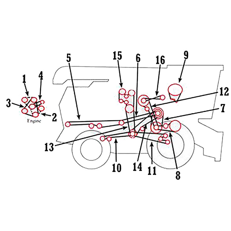 H108175 Separator Drive/Primary Countershaft Belt Fits John Deere 6620 ++ Combin
