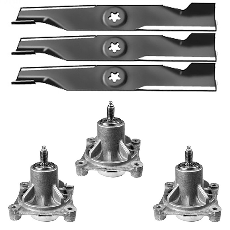 Lawn Mower Deck Spindle & Blade Kit fits Sears Fits Craftsman 48" GT5000