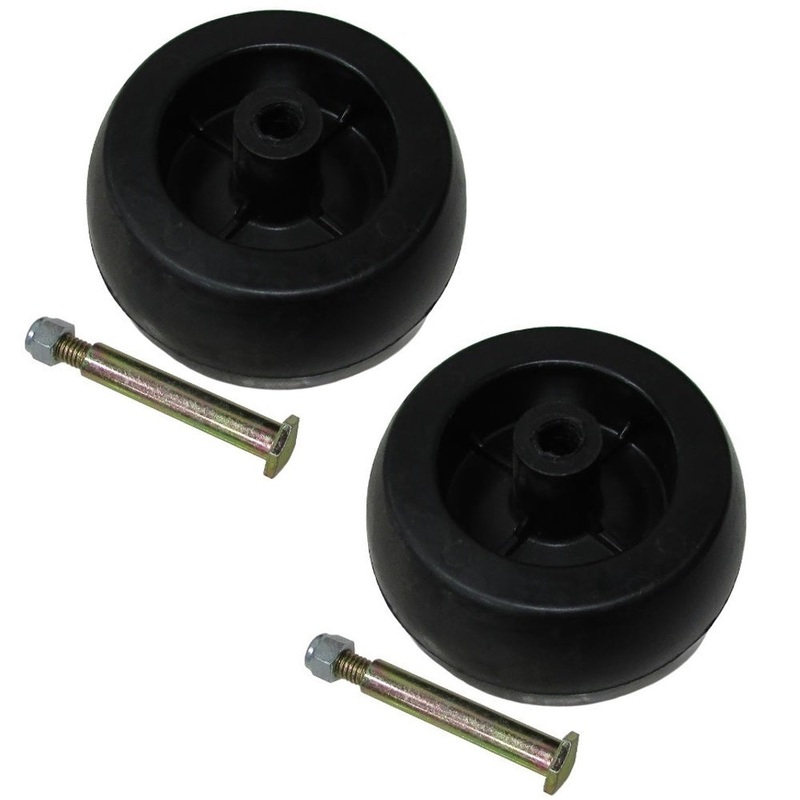 2 H/D Deck Wheels & Shoulder Bolts for AYP MTD Fits JD Lawn & Garden Equipment 1