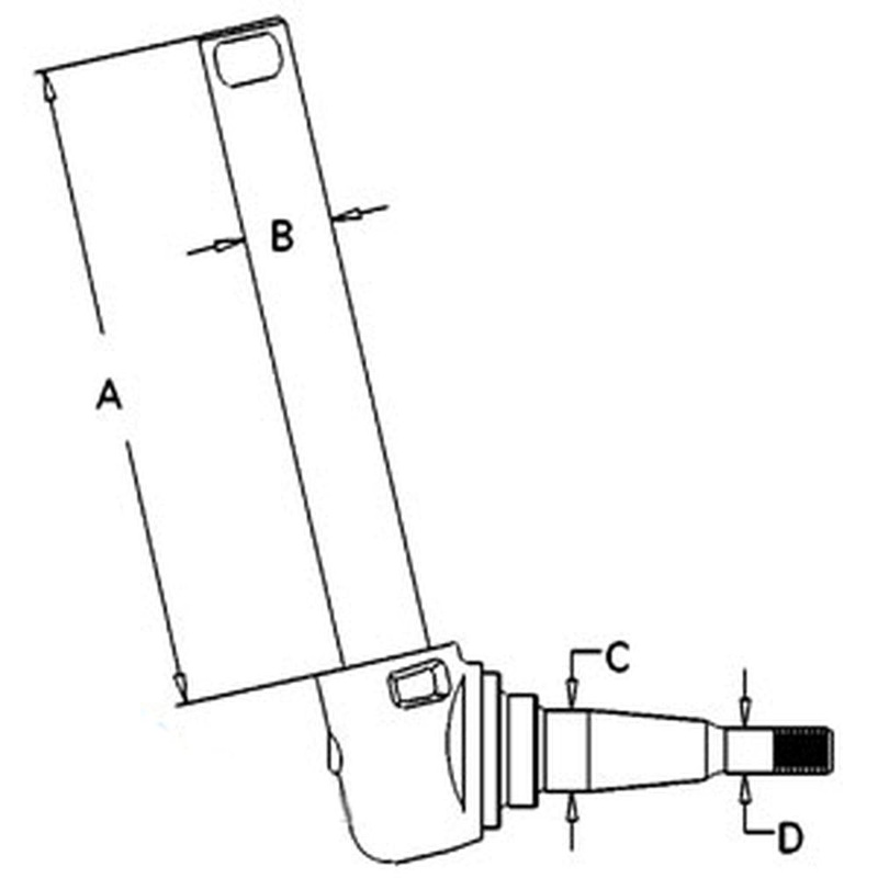 S.15995 Spindle RH - Fits Massey Ferguson