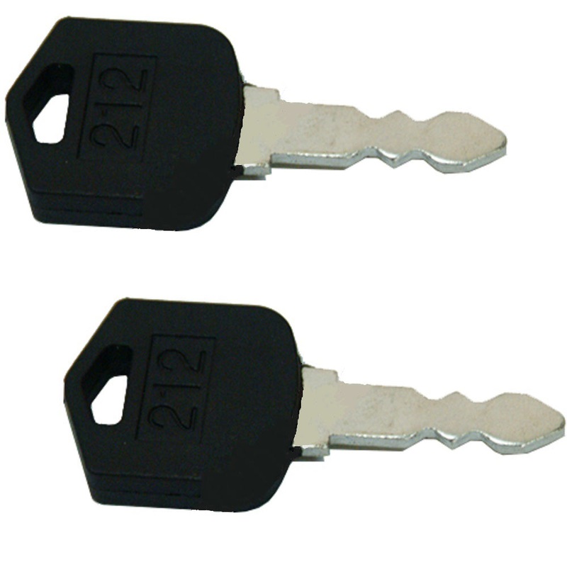 (2) Ignition Keys fits Doosan fits Daewoo Forklift D25 D35 G25 G35 # 212 D554212