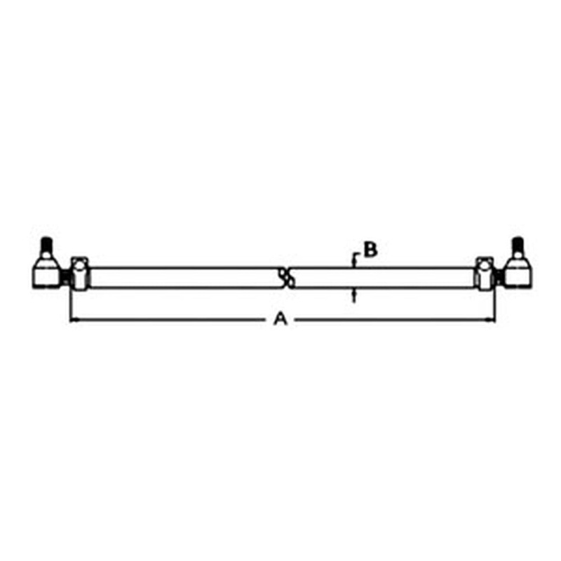 A-E6NN3280AA Tie Rod Assembly - Fits Ford/New Holland 455, 550, 555, 655 +