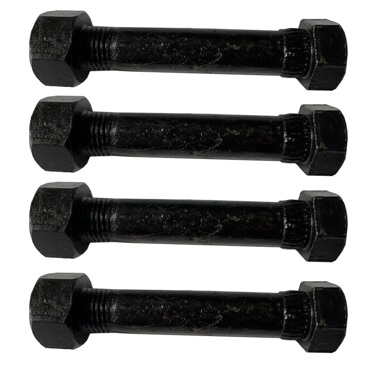 4 Pc Trailer Spring Shackle Bolt & Nut - 9/16" X 3" Long
