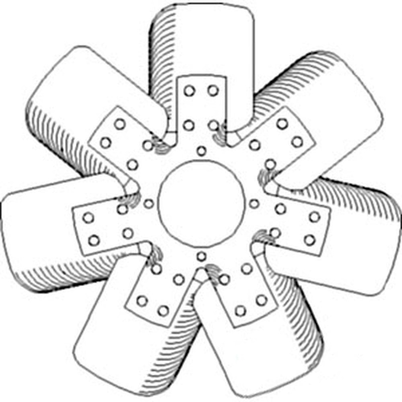 S.73662 Fan, 7 Blade, E7Nn8600Da Fits Ford/New Holland