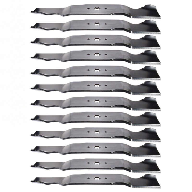 Set of 12 Aftermarket Mower Blades Fits Cub Cadet RZT54 54" 742-0677 942-0677