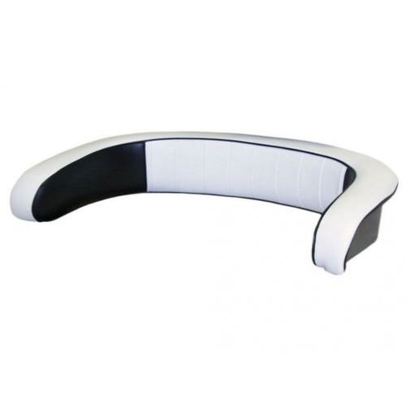 Backrest - Vinyl Black/White fits International Hydro 100 544 656 666 686 706 756 766 806 826 856 966 1066 1206 1256 1456 1466 1468 1566 1568 STYLE